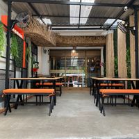Outside seating - pets welcome at Buzz Organic Food & Drink in Ao Nang