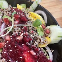 Ausschnitt: rotebeete quinoa Salat  at Buzz Organic Food & Drink in Ao Nang