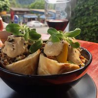 Awesome pita and very filling   at Buzz Organic Food & Drink in Ao Nang