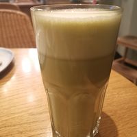 Vanilla Matcha Latte on Oat Drink at Tibits in St Gallen