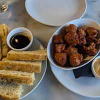 Focaccia and fritters at Piva in New Westminster