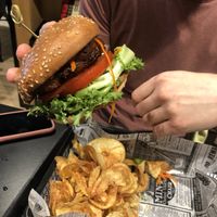 Vegan burger at DUS - Bistrot - TB in Dusseldorf