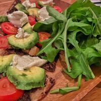Cashew cheese and rye flatbread   at Journey in Istanbul