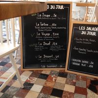 menu at La Cantine in Biarritz