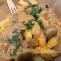 mushroom fries vegan  at Frittenglück - Siegen Oberstadt in Siegen