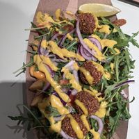Fritten mit Falafeln   at Frittenglück - Siegen Oberstadt in Siegen