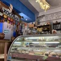 Inside at La Galeria Cafe in Mexico City