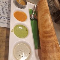 Plain dosa (that's apparently the typical size) at Hotel Saravana Bhavan - Connaught Circus in New Delhi