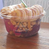half pitaya half acai at Playa Bowls in Newark