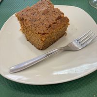 Carrot cake at La Biotika in Madrid
