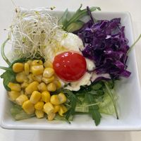 Small salad that came with meal of the day at La Biotika in Madrid