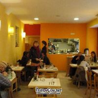 Inside, watch them cook. at La Biotika in Madrid