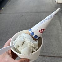 Mint Chip in a Sugar Cone  at Mt. Tom's Ice Cream in Easthampton