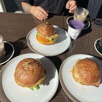 Bacon egg and hash roll with avocado  at 7th Heaven in Sutherland