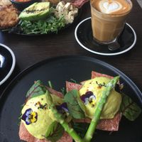 Vegan big breaky and eggs benny  at 7th Heaven in Sutherland