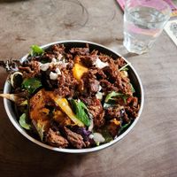 Salad with fable mushroom at The Burrow in West End