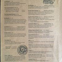 menu 3 at The Burrow in West End