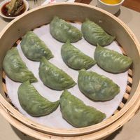Vegetarian dumplings  at Din Tai Fung 鼎泰豐 - Sentosa in Central Singapore