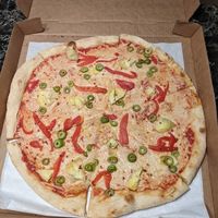 Vegan Spicy Artichoke Pizza at Whole Foods Market in Akron