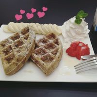 waffles at Raw Vega in Bangkok