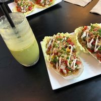 Tacos and smoothie  at Raw Vega in Bangkok