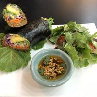 Vietnamese burritos  at Raw Vega in Bangkok