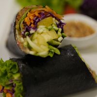 Asian burrito  at Raw Vega in Bangkok
