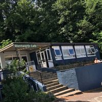 Outside the Wentworth Cafe at Wentworth Cafe in Hexham