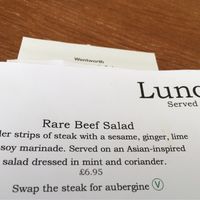 Lunch option which can be made vegan  at Wentworth Cafe in Hexham