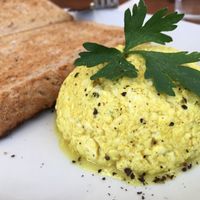 Scrambled tofu  at Wentworth Cafe in Hexham