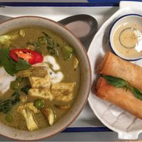 Green curry set  at The Local Canteen in Bangkok