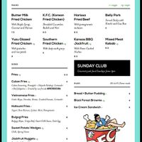Menu at The Dolphin Inn in Shrewsbury