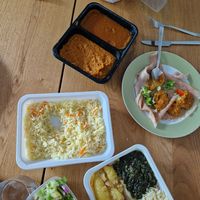 To go. De vegan platter voor 2 personen at Mama Afrika in Kassel