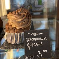 Vegan cupcake  at Cafe Willi in Tubingen