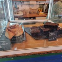 Cinnamon rolls, brownies at Cafe Willi in Tubingen