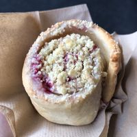 raspberry bun (3,60€)  at Cafe Willi in Tubingen