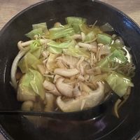 Mushrooms udon  at Koya in London