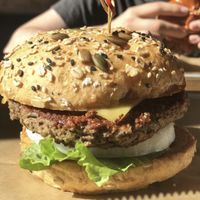 Impossible burger vegan style !! at Hopdoddy Burger Bar in Tustin