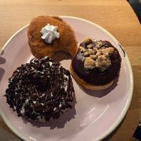 Oreo, apple cinnamon and cookie dough at Brammibal's Donuts - Prenzlauer Berg in Berlin
