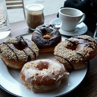 vegan Donuts, Nougat, peanut-butter at Brammibal's Donuts - Prenzlauer Berg in Berlin