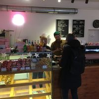 order counter at Brammibal's Donuts - Prenzlauer Berg in Berlin