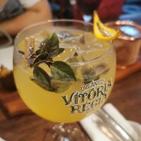 Cocktail with tangerine at Piccoli Cucina in Sao Paulo