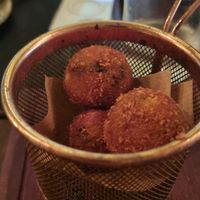Risotto fried balls at Piccoli Cucina in Sao Paulo