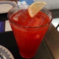 Pink lemonade at Piccoli Cucina in Sao Paulo