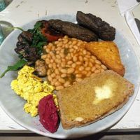 Vegan breakfast at Chickpea in Liverpool