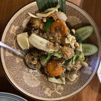 Pineapple vegan fried rice (awesome before pic sorry)   at Imm Oon in Lilydale