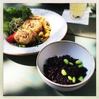 No.42 Veg wok tossed option with black rice.  at Vietal-Kitchen in Hannover