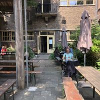Backyard at Galerie Cafe Leidse Lente in Leiden
