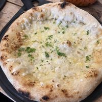 Garlic & vegan mozzarella bread  at Enzo in Nantwich
