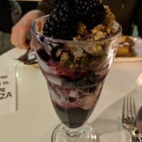 Vegan berry sundae at Enzo in Nantwich